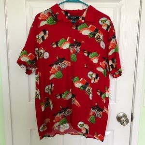 Forever 21 Men’s Sushi Hawaiian Shirt